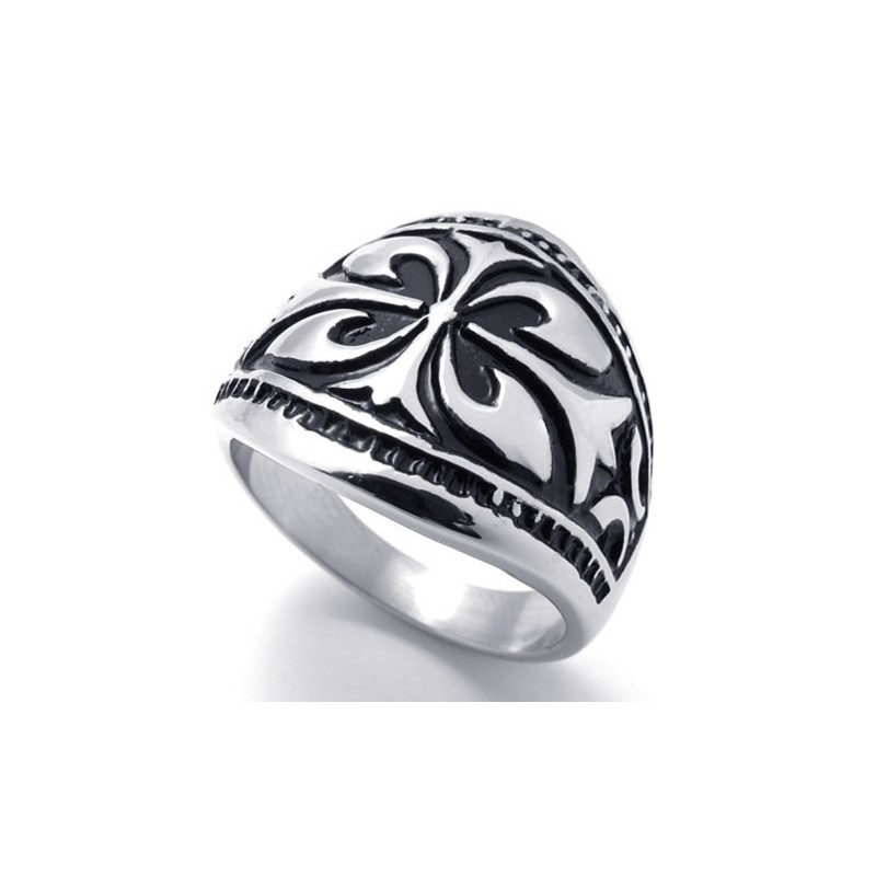 Bague En Titane Avec Croix Bague En Titane Avec Croix
