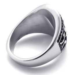 Bague En Titane Avec Croix