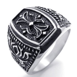 Bague Couronne En Titane