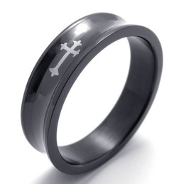 Bague En Titane Noir