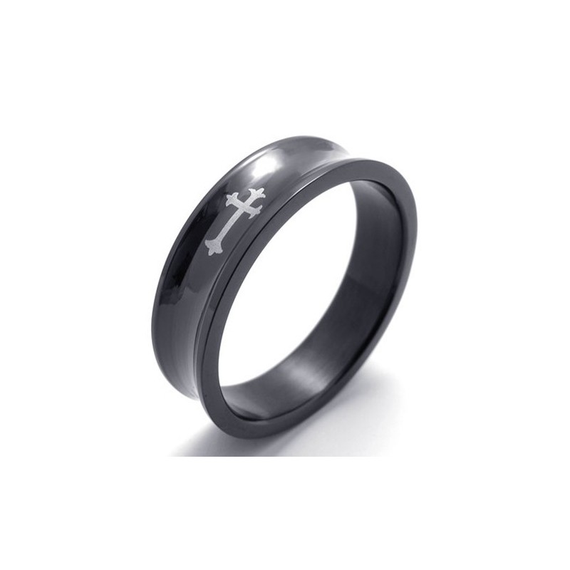 Bague En Titane Noir Bague En Titane Noir