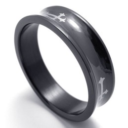 Bague En Titane Noir