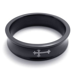 Bague En Titane Noir