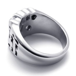 Bague Couronne En Titane
