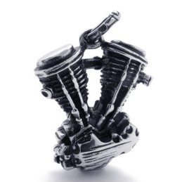 Pendentif Moteur De Moto En Titane