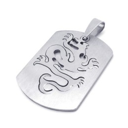 Pendentif Dragon Chinois En Titane