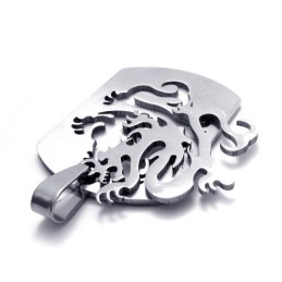 Pendentif Dragon Chinois En Titane