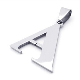 Pendentif En Titane Avec La Lettre « A »