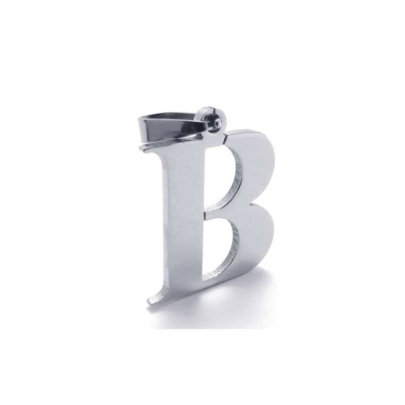 Pendentif Lettre « B » En Titane