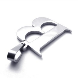 Pendentif Lettre « B » En Titane