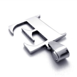 Pendentif En Titane Avec Lettre E