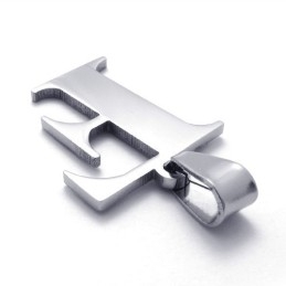 Pendentif « F » En Titane