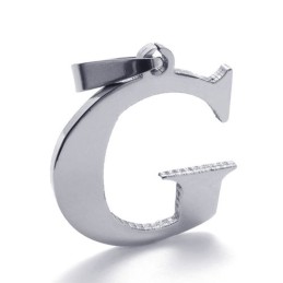 Pendentif En Titane Pour La Lettre « G »