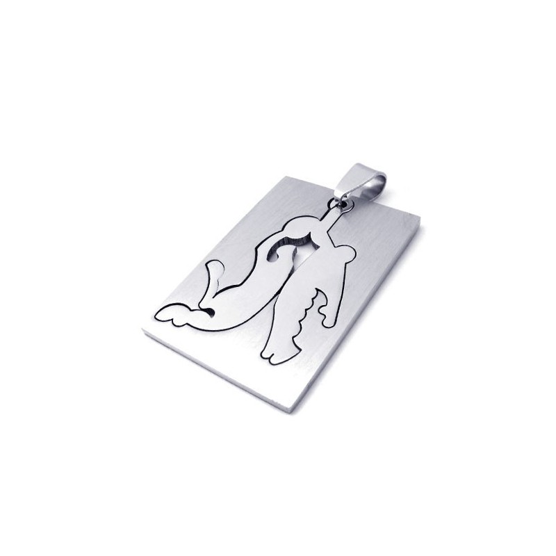 Pendentif En Titane Jouant Au Basket-Ball Pendentif En Titane Jouant Au Basket-Ball