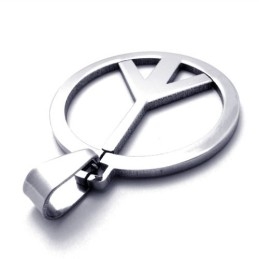Pendentif Peace En Titane