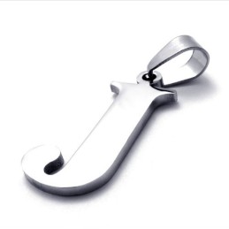 Pendentif En Titane Pour La Lettre « J »
