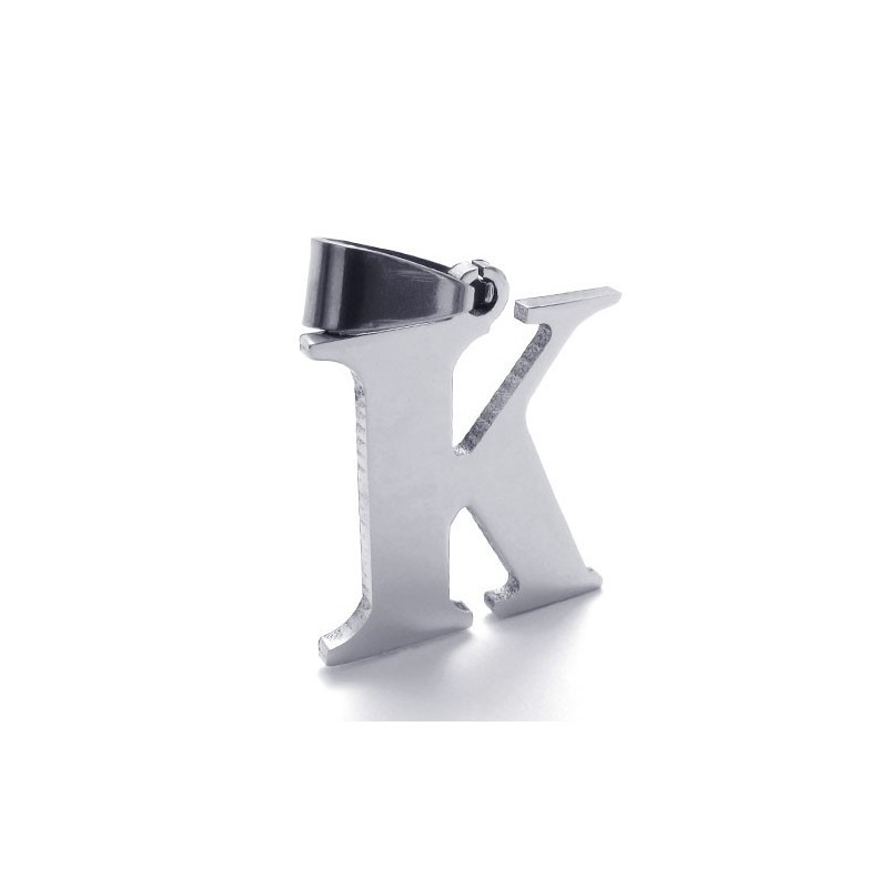 Pendentif Lettre « K » En Titane Pendentif Lettre « K » En Titane