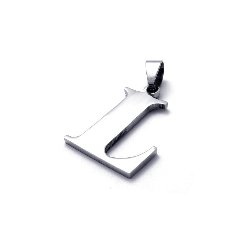 Pendentif En Titane Avec La Lettre « L » Pendentif En Titane Avec La Lettre « L »