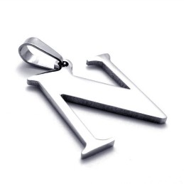 Pendentif En Titane Avec La Lettre « N »