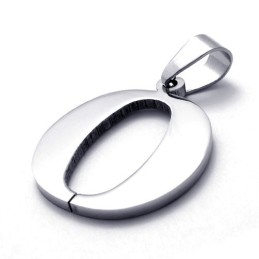 Pendentif Lettre « O » En Titane