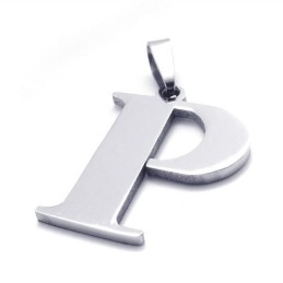 Pendentif En Titane Pour La Lettre « P »