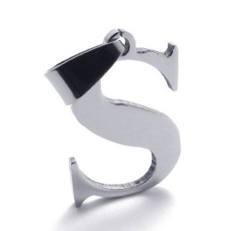 Pendentif En Titane Pour La Lettre « S »