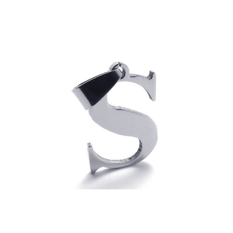 Pendentif En Titane Pour La Lettre « S » Pendentif En Titane Pour La Lettre « S »