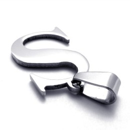 Pendentif En Titane Pour La Lettre « S »