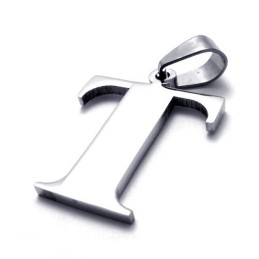 Pendentif Lettre « T » En Titane