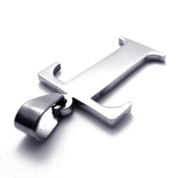 Pendentif Lettre « T » En Titane