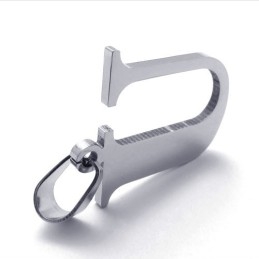 Pendentif En Titane Avec La Lettre « U »