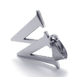 Pendentif En Titane Avec La Lettre « W »