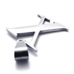 Pendentif Lettre « X » En Titane