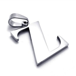Pendentif En Titane Avec La Lettre « Z »