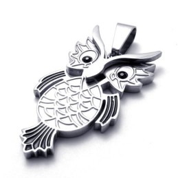 Pendentif Hibou En Titane