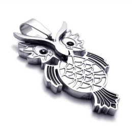 Pendentif Hibou En Titane