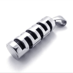 Pendentif En Titane Et Noir