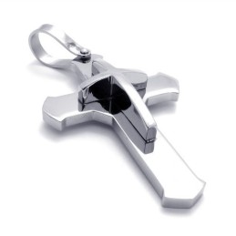 Pendentif Croix En Titane Superposé