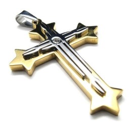 Collier Avec Pendentif Croix En Titane Pur Pour Homme