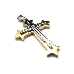 Collier Avec Pendentif Croix En Titane Pur Pour Homme