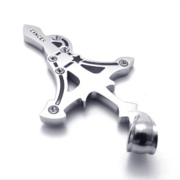 Pendentif En Titane Avec Strass Contre Le Cancer