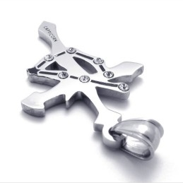 Pendentif Capricorne En Titane Et Strass