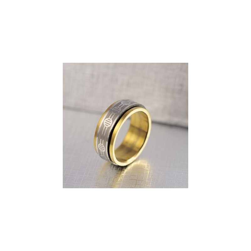 Bague En Or Et Titane