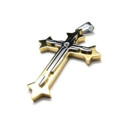 Collier Avec Pendentif Croix En Titane Pur Pour Homme