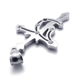 Pendentif En Titane Et Strass Vierge