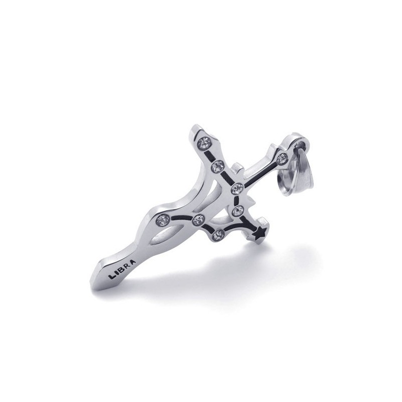 Pendentif Balance En Titane Avec Strass Pendentif Balance En Titane Avec Strass