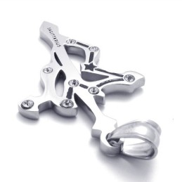 Pendentif Sagittaire En Titane Avec Strass