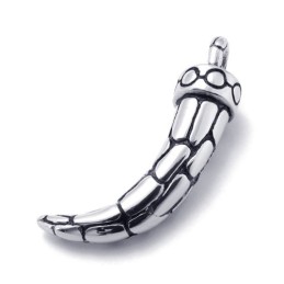 Pendentif En Corne De Bœuf En Titane