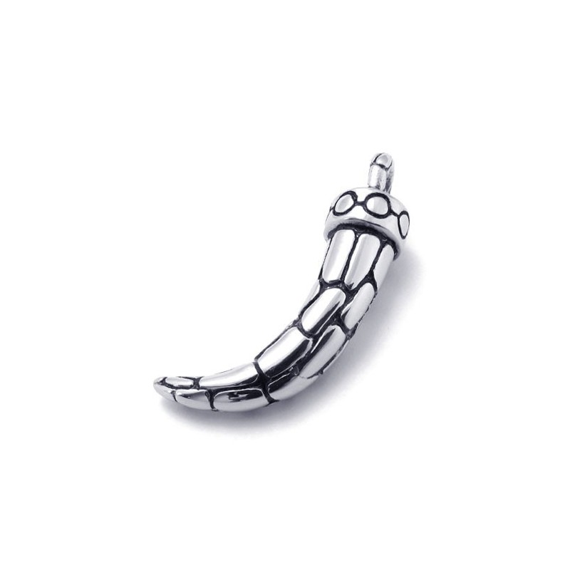 Pendentif En Corne De Bœuf En Titane Pendentif En Corne De Bœuf En Titane