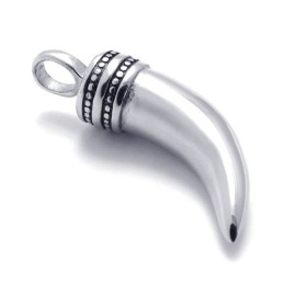 Pendentif En Titane Avec Corne De Bœuf